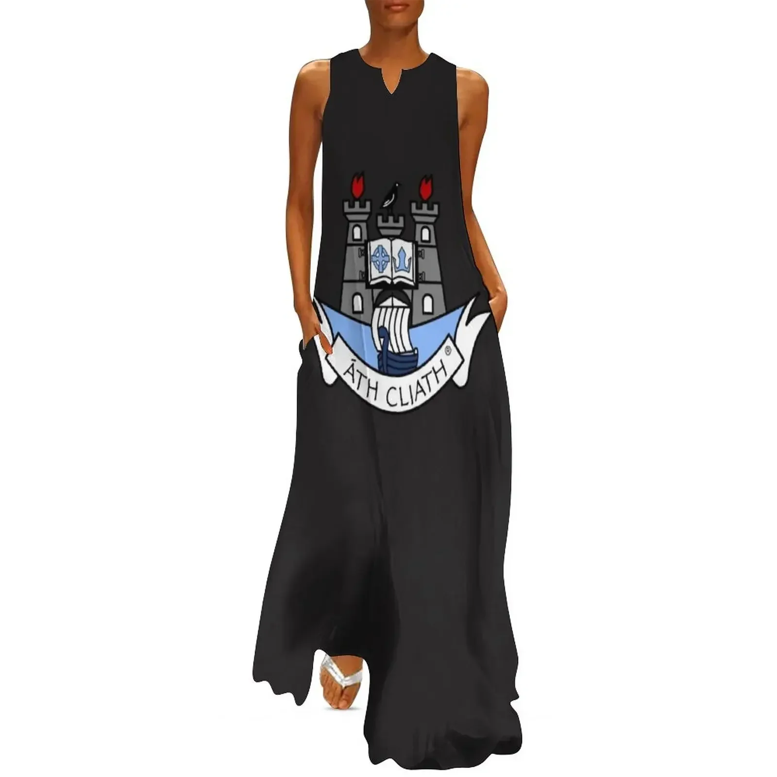 

Dublin GAA Logo T-Shirt Long Dress chic and elegant evening dress clothes for woman birthday dress