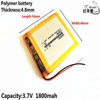 Good Qulity Liter energy battery 3.7V,1800mAH 484854 Polymer lithium ion / Li-ion battery for tablet pc BANK,GPS,mp3,mp4