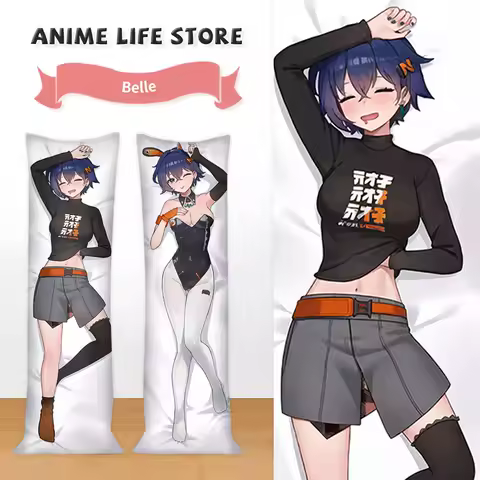 Anime Zenless Zone Zero Belle Cute Body Dakimakura Cover Hugging Fullbody Double-Sided Print Pillowcase Otaku Cushion Covers