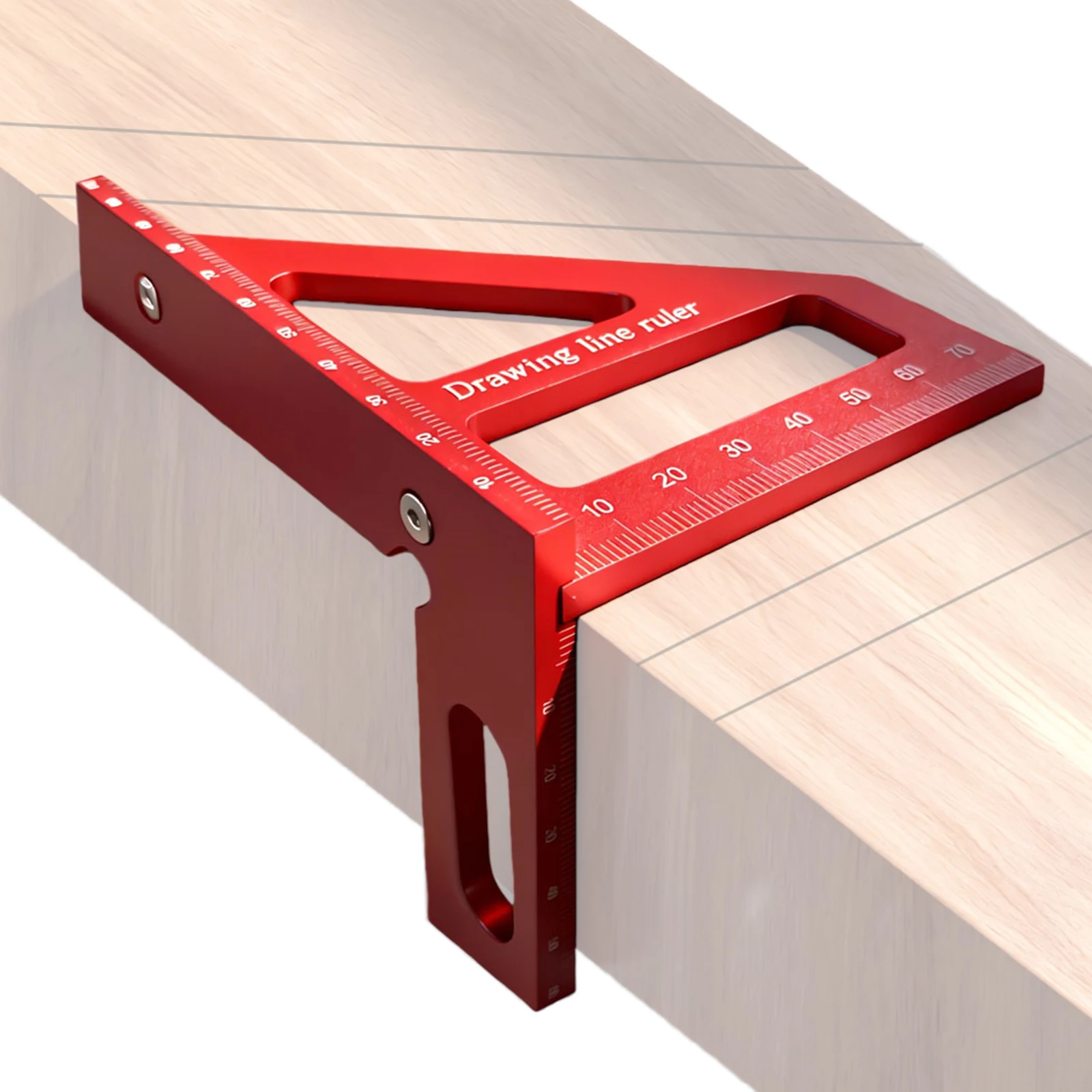 45/90 Degree Woodworking Square Protractor High Precision Layout Measuring Tool for Engineers Carpenters and Craftsmen