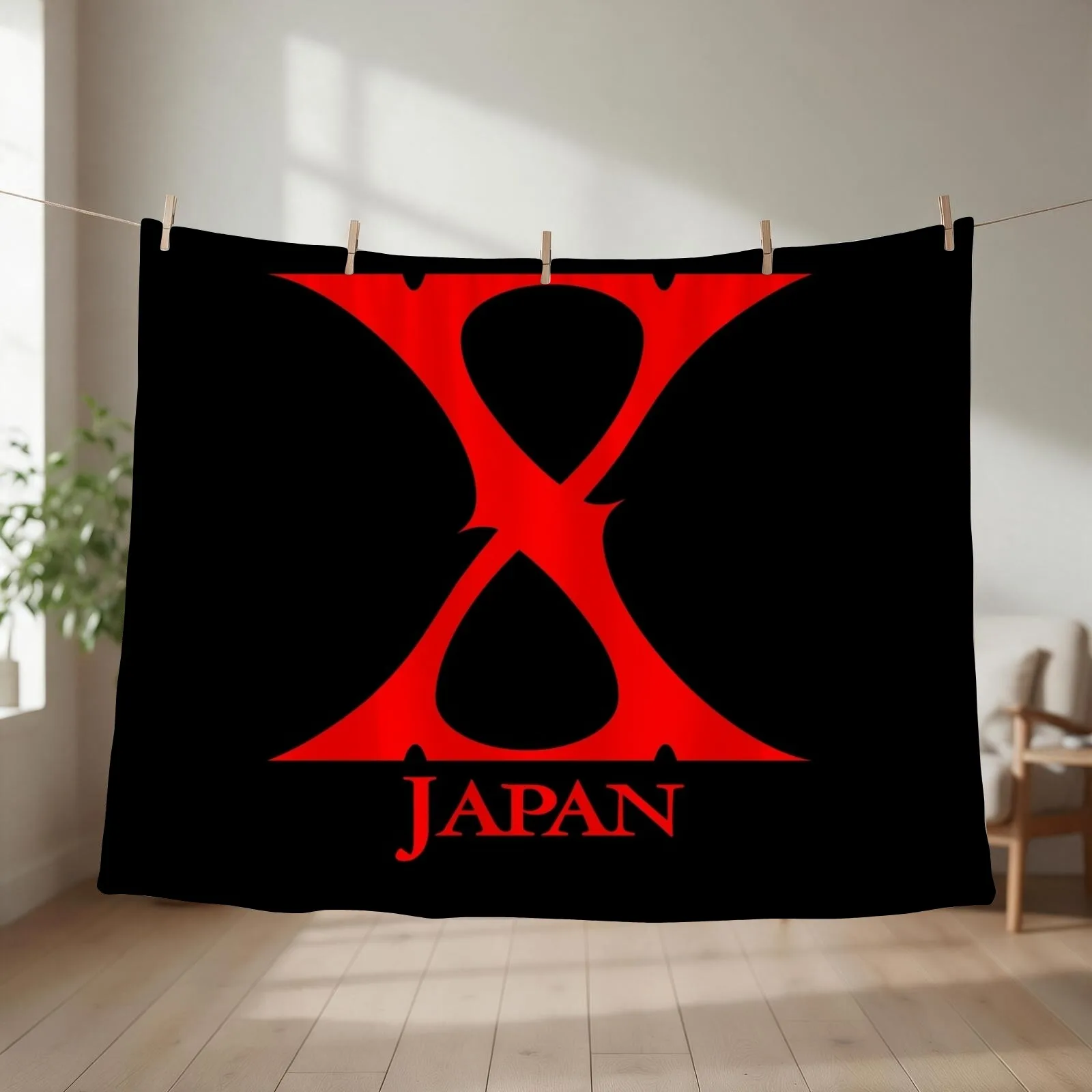 New Red XJapan Products Throw Blanket Flannel Fabric heavy to sleep Comforter Plaid on the sofa Blankets