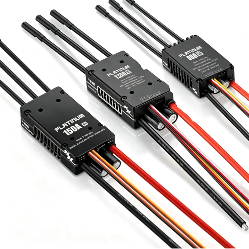 Hobbywing Platinum V5 80A 120A 150A 3-8S Brushless ESC Electric Speed Control Switchable BEC Output For RC Helicopter Fixed-Wing