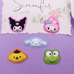 Sanrio Cartoon 3D Sticker Cute Kuromi Cinnamoroll My Melody Pompompurin Anime Avatar Soft Plastic Sticker DIY Decoration