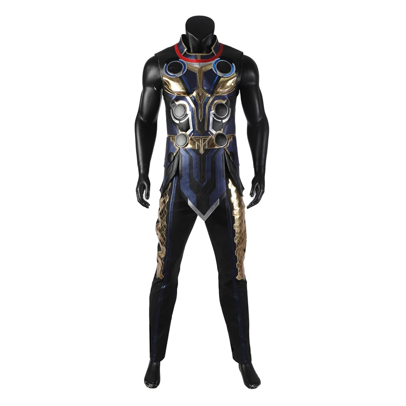 2022 New Movie Love And Thunder Adult Men Halloween Costume Odinson Cosplay Outfit With Chest Armor Props Covers Custom Made