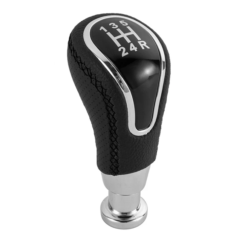 5 Speed Manual Car Gear Shift Knob Shifter Lever for Lada Vesta Granta Vaz Kalina Niva Samara Largus Chrome+Black