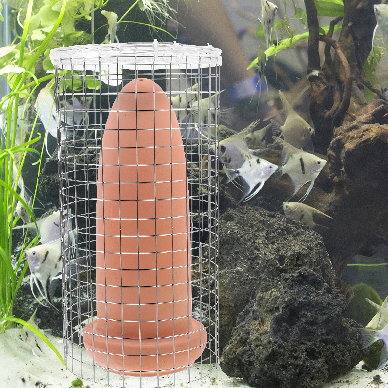 

Artificial Spawning Bucket Baby Snail Tank Small Clay Egg Aquarium Ornament Fish