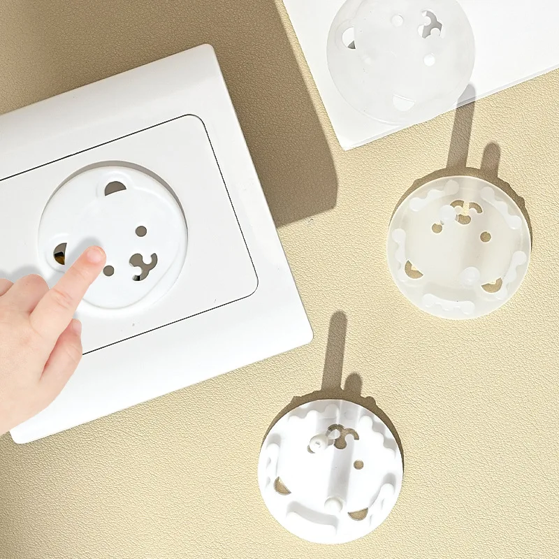 10pcs Bear EU Power Socket Electrical Outlet Baby Kids Child Safety Guard Protection Anti Electric Shock Plugs Protector Cover