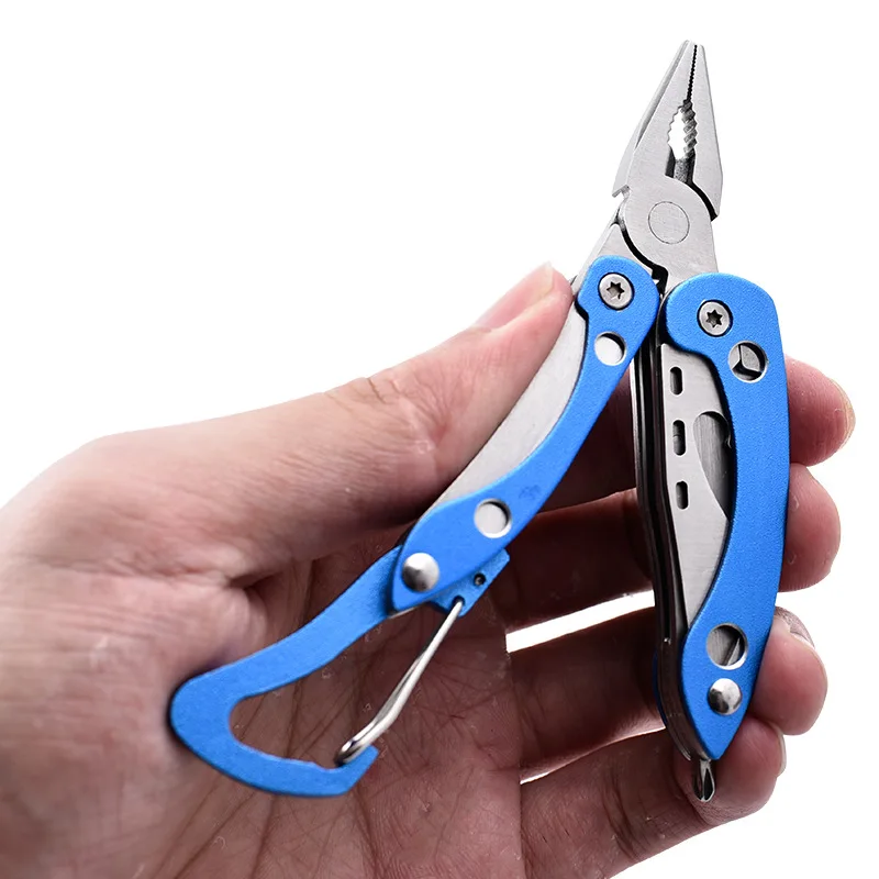 Swayboo 7 In 1 Stainless Steel Blade Multi-functional Pliers with Mini Foldable  Knife Gift Lylon Bag Outdoor Camping Hiking