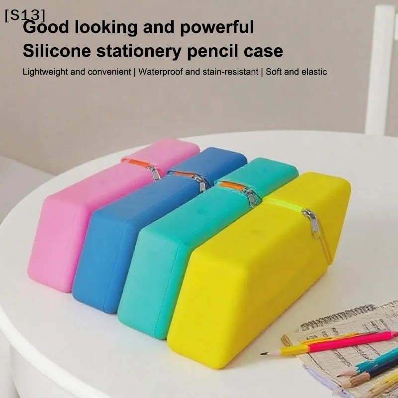Stylish Foldable Silicone Pen Holder Multi-Purpose Desktop Stationery Organizer Cup For Office Study Students Practical Desk Sto