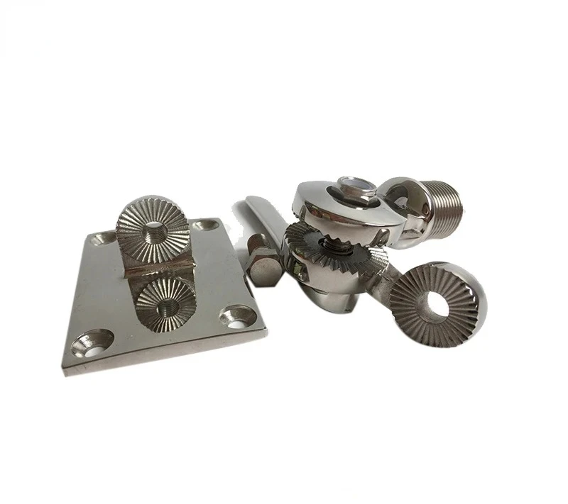 316 Stainless Steel Satellite Antenna Base 92mm Marine Yacht Hardware Accessories Base Adjustable