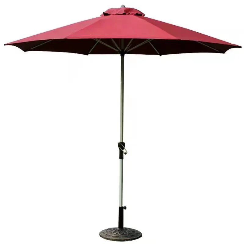 Wholesale courtyard outdoor high quality aluminum sunshade garden umbrella with waterproof fabric