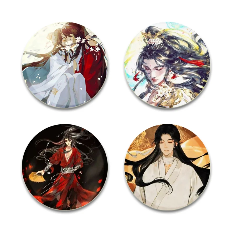 أنيمي السماء الرسمية نعمة دبابيس الكرتون شارة معدنية لحقيبة الظهر الملابس مجوهرات اكسسوارات هوا تشنغ/شي ليان دبابيس #2