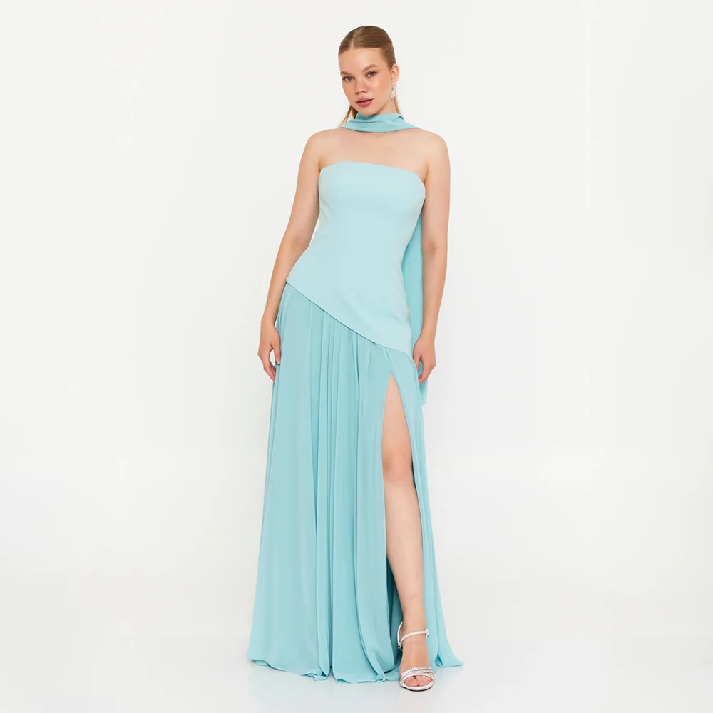 

Классическое вечернее платье Dream высокого качества из шифона для длиной до пола, без бретелек, без рукавов, платье для выпускного вечера, Vestidos De Fiesta, по индивидуальному заказу