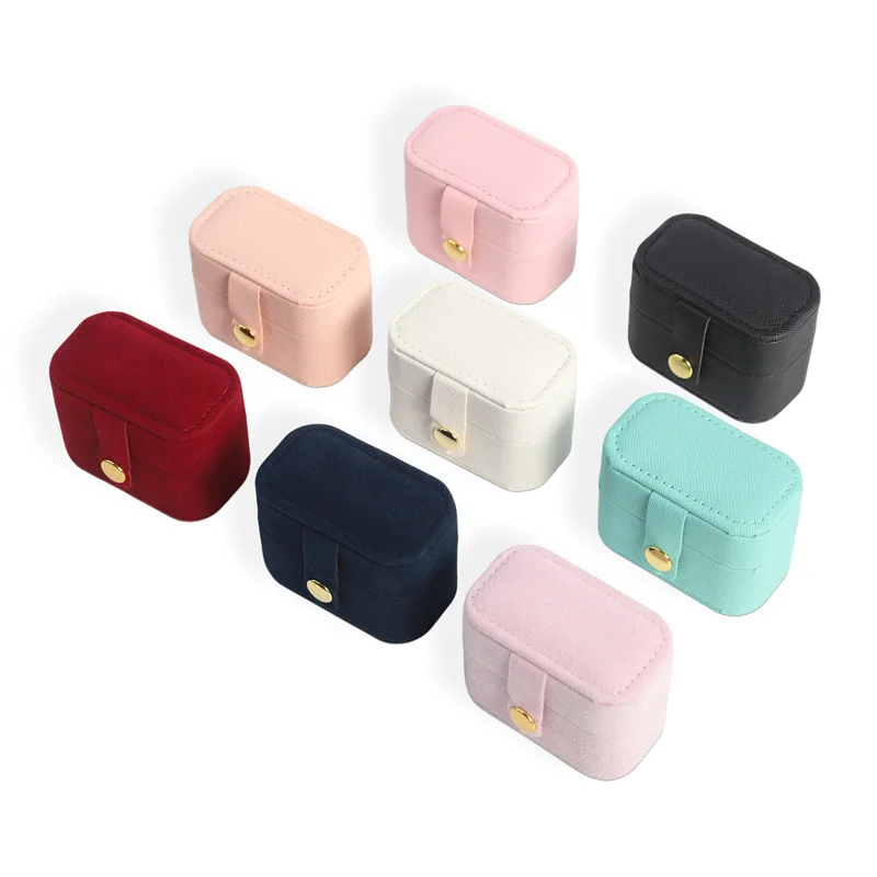 1pcs Spot Mini Minimalist Jewelry Box, Portable Travel Earrings, Rings, Necklaces, Jewelry Storage Box