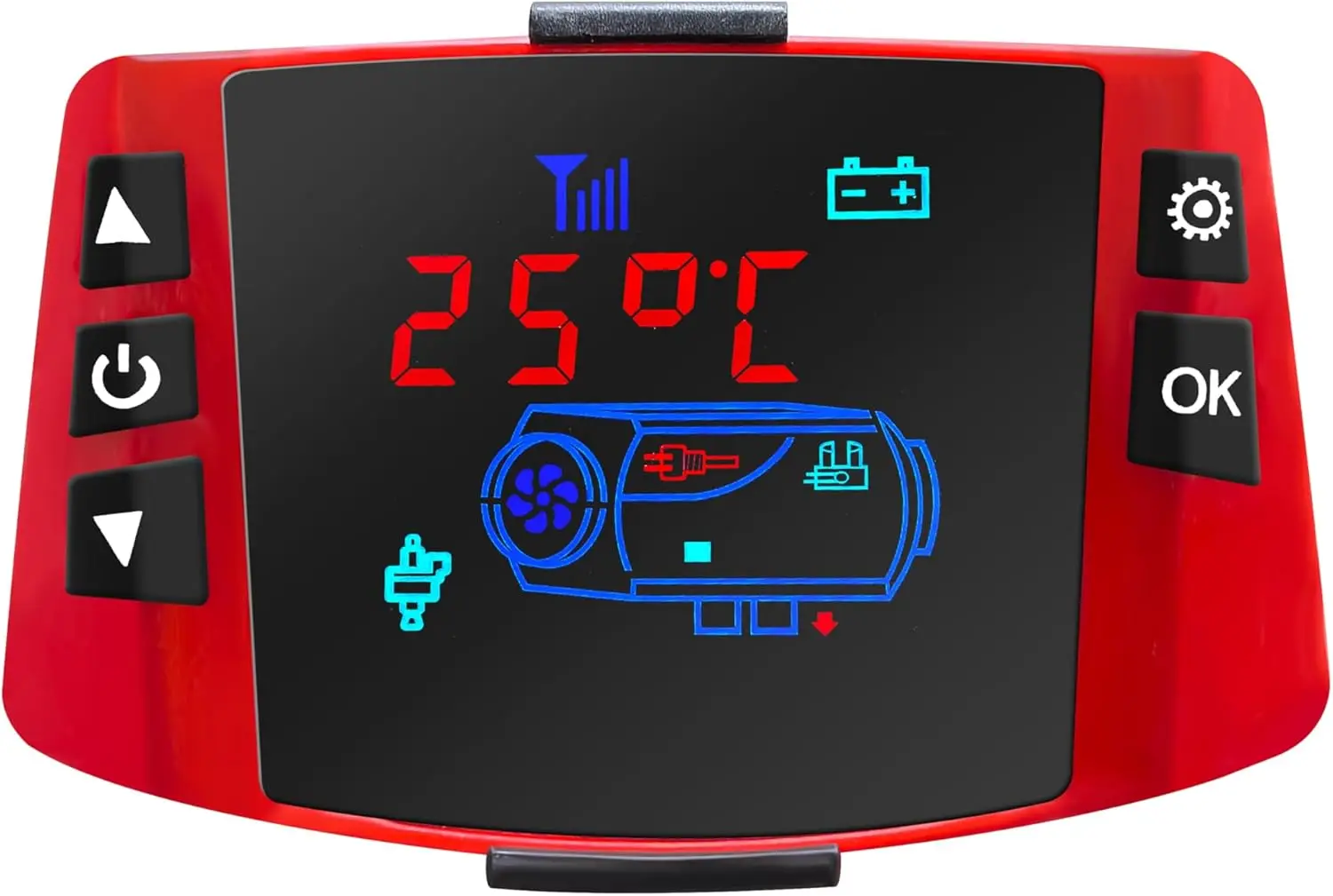سخان هواء ذكي 12 فولت/8 كيلو وات مع شاشة LCD، خزان 10 لتر، كاتم صوت للمركبات الترفيهية، المقطورة، الشاحنة، القارب #3