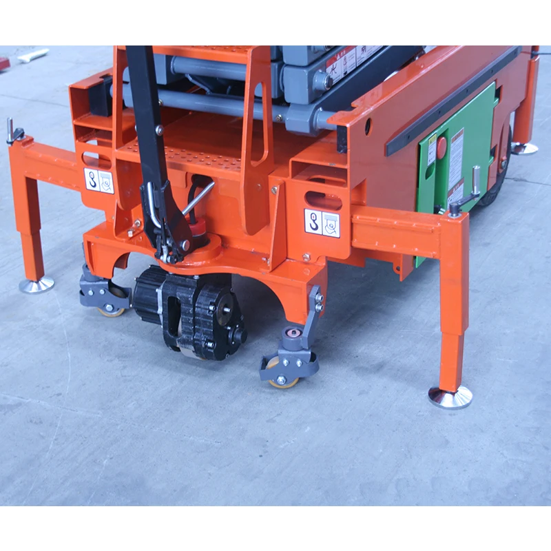 6m vertical elétrico dobrável andaime elevador plataforma de trabalho tesoura mini mesa elevador