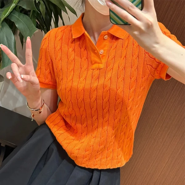 

Летняя хлопковая трикотажная футболка ort Sve Aron Color irt, женский свободный крой из чистого хлопка с вышивкой, твист-трикотаж