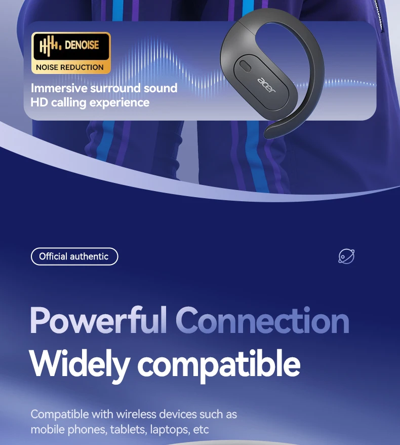 Sc0ab8ff5b2f94a209c36314d740ee61cT Acer Ohr538 Wireless Bluetooth Headphones with Open Design, Heavy Bass,Comfortable Fit for Sports,Running,Cycling,Phones Tablets