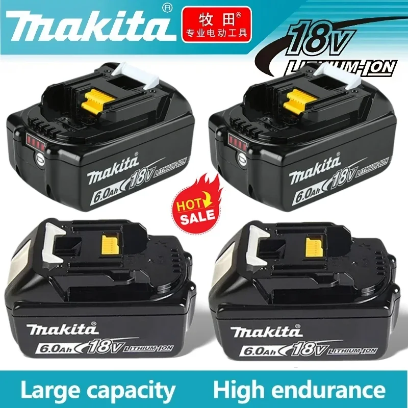 

Original For Makita 18v 6Ah Rechargeable Lithium Ion Makita 18 v Battery BL1830BL1840 BL1850Power Tool Battery