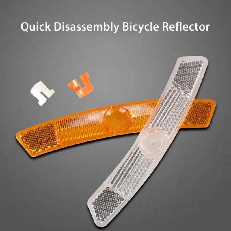 2-4Pcs Bike Spoke Reflector Mountain Bike Fish-shaped Steel Rim Spoke Reflectors Bicycle Wheel Rim Reflective Light Cycling Part image 5
