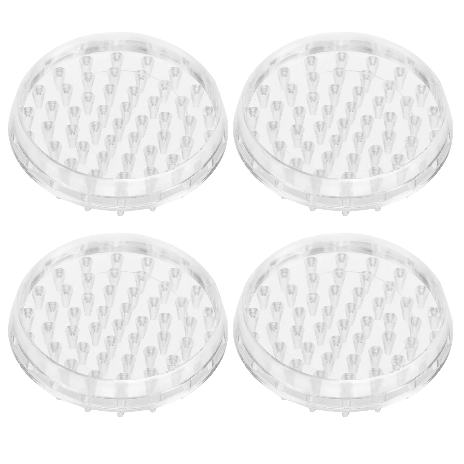 

4 Pcs Anti-mobile Foot Pad Furniture Grippers Pads for Legs Mat Chair Protectors Plastic Hardwood Floor Office