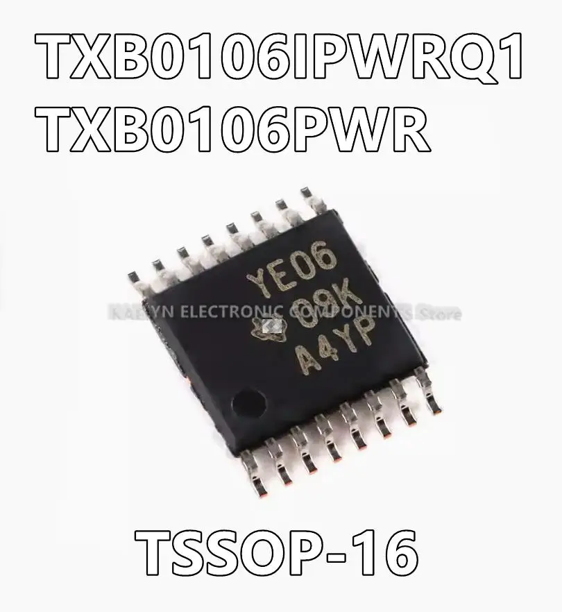 10Pcs/lot TXB0106IPWRQ1 YE06Q1 TXB0106PWR YE06 TXB0106 Voltage Level Translator Bidirectional 1 Circuit 6 Channel 16-TSSOP