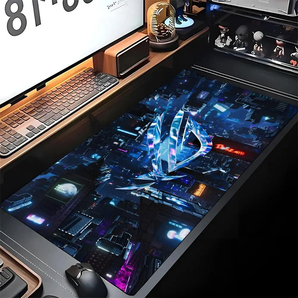 Alfombrilla de Ratón ASUS ROG Edge Grande para Juegos, con Borde Cosido, para Computadora, Oficina, Alfombrilla de Goma Grande para Ratón de Juego, para Laptop y Escritorio