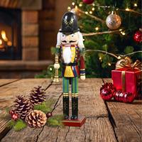 Wooden Nutcracker Figures Nutcracker Soldier Doll Figure Christmas Festive Puppet Home Decor Party Supplies For Shelf Window
