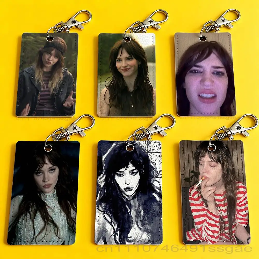 

S-Sophie Thatcher Badge Holder Keychain For Bank Business Work Card Holder Student Card Protective Case Bus Card