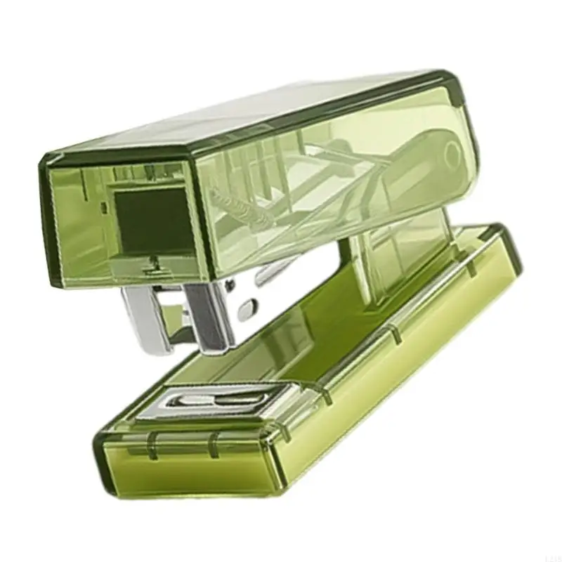 2025 ใหม่ Clear Ministapler พร้อม 1,000pcs 6/26 Staple 10 แผ่นความจุสำหรับโรงเรียนสำนักงาน