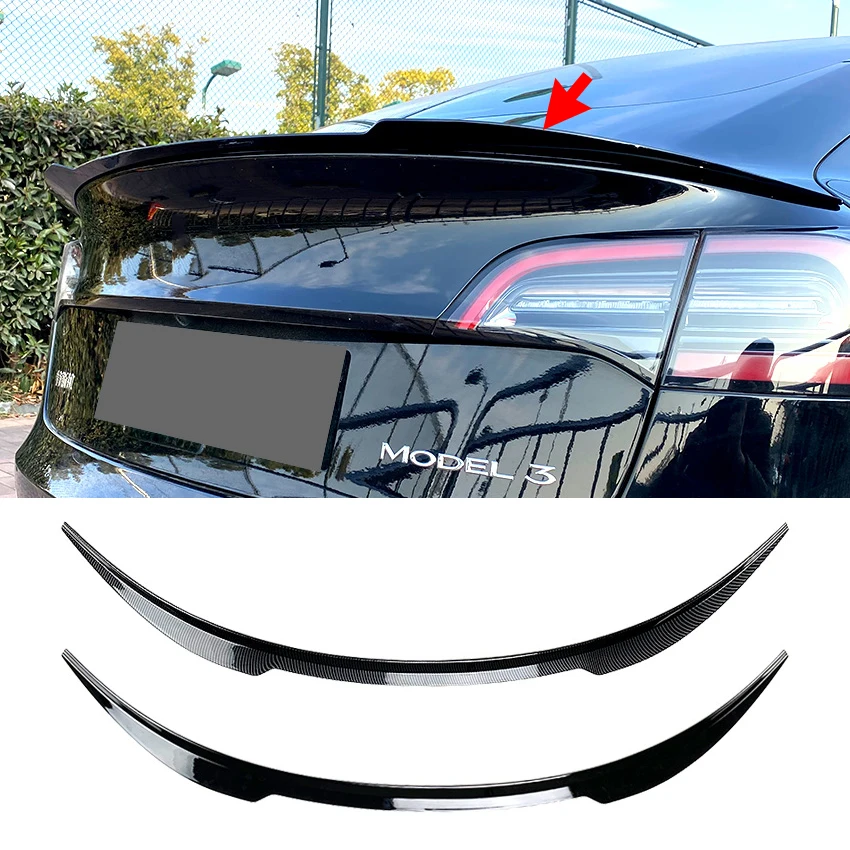

Tail Wing Fixed Wind Spoiler Sports Spoiler Racing Spoiler Rear Wing Modified For Tesla Model 3 Y 2018 - 23 Max Style Decoration