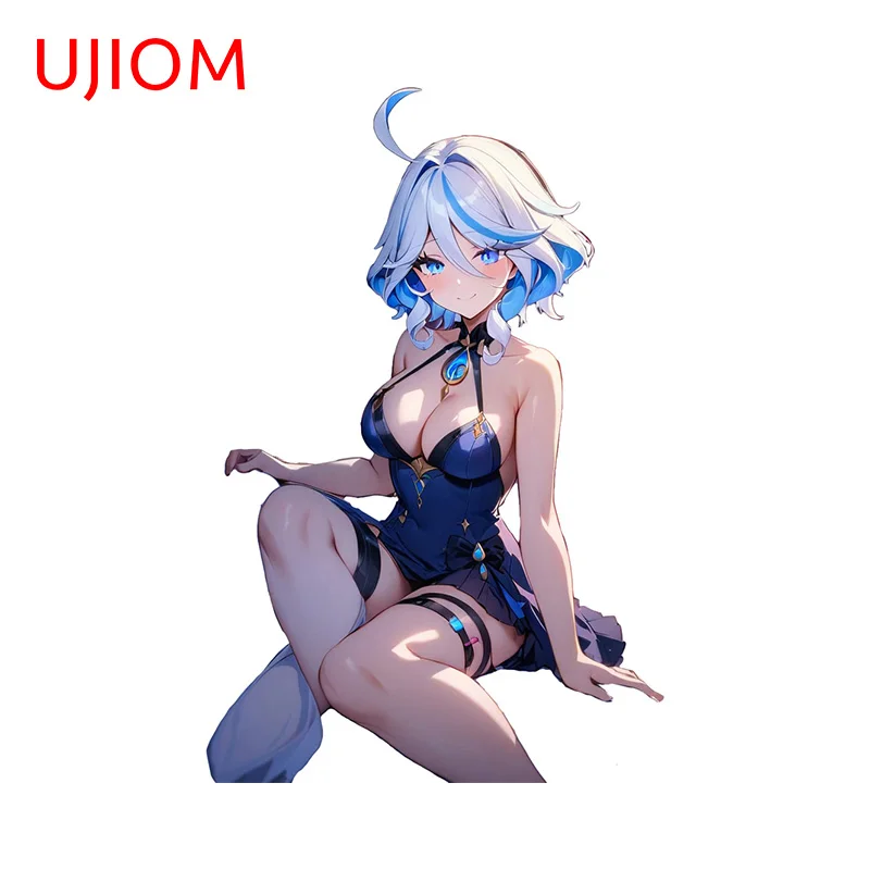 UJIOM Hentai Furina Genshin Impact Sexy Wall Stickers Alluring Adult Home Decoration Decal Chibi Bathroom Bedroom Murals