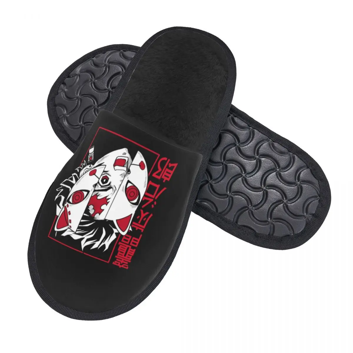 Custom Demon Slayer Kimetsu No Yaiba House Slippers Women Cozy Memory Foam Kamado Tanjirou Slip On Bedroom Slipper Shoes