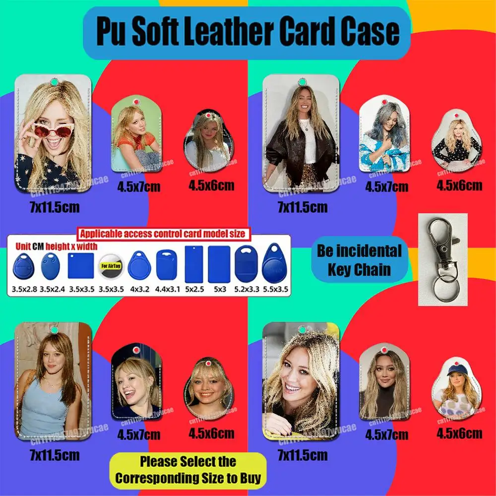 For Air Tag Case For Hilary Duff Card Holder Sleeve ID Badge Credit Bank Access For AirTag Case Shell