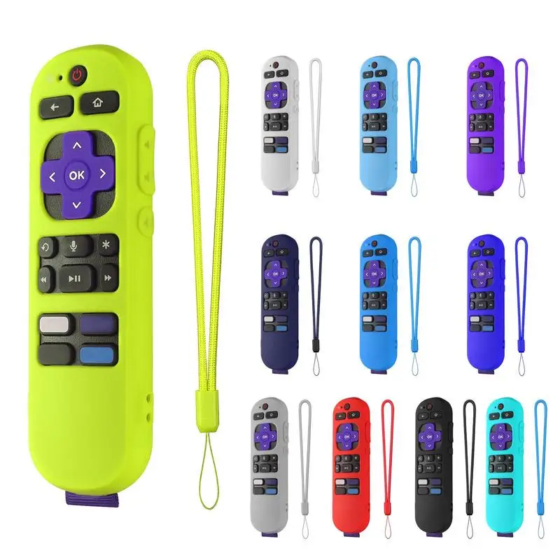 Remote Control Silicone Protective Case ForROKU Express 4K+ Remote Controller Cover Shockproof Washable Protective Sleeve