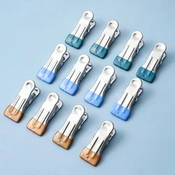 Traceless Drying Clip, Stainless Steel Windproof Fixed Clothes Clip, Household Single Hanger, Small Clip for Drying Clothes