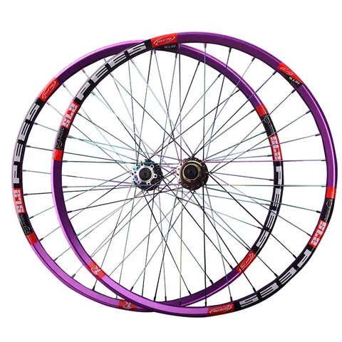 RUJIXU MTB 자전거 바퀴 세트 26 29 27.5 인치 휠 허브 XD/HG/MS Rim32H 레인보우 스포크 6 폴 자전거 바퀴 QR 마운틴 휠셋