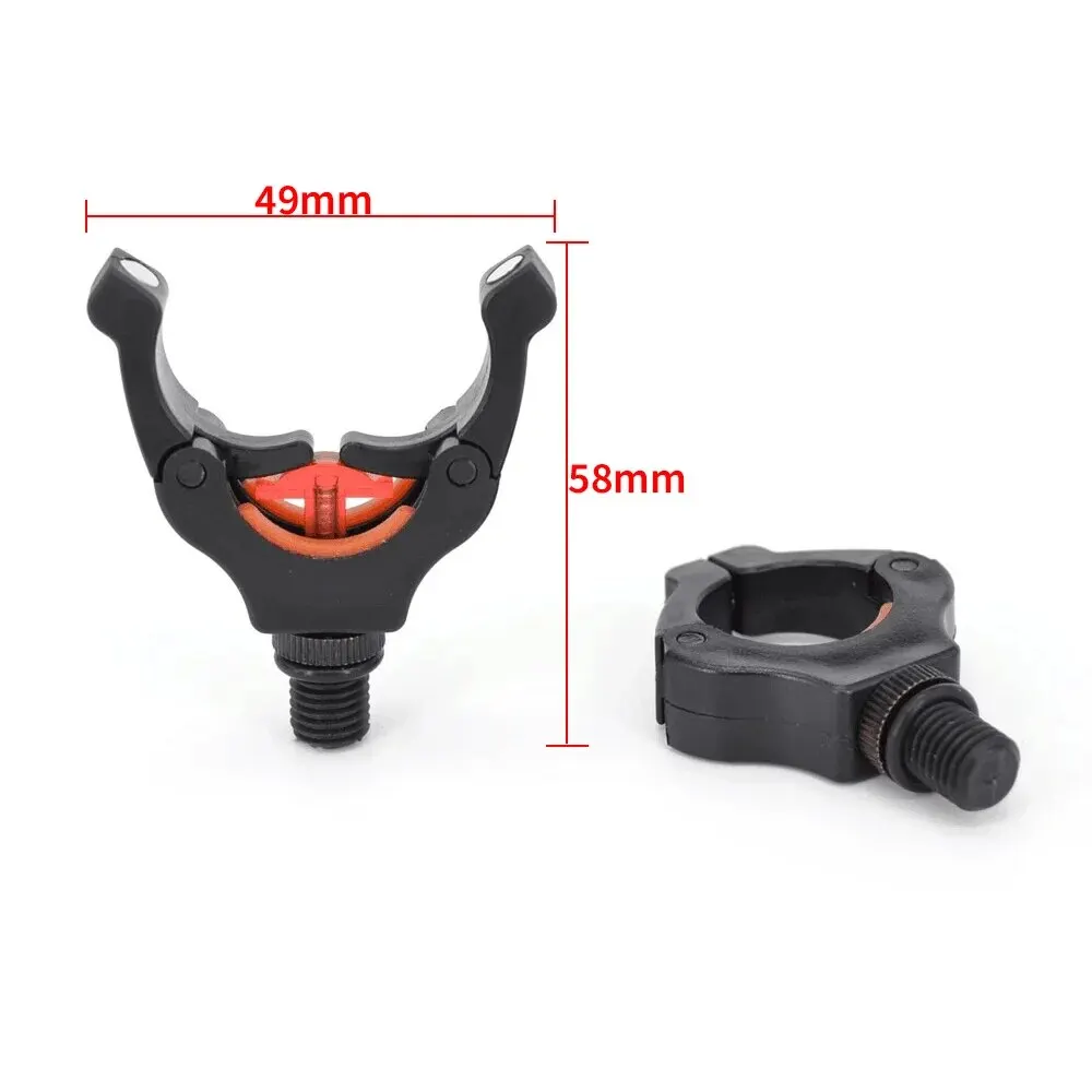 Hirisi Carp Fishing Rod Rest Head Gripper for Rod Pod Holder with Magic Magnet Clips Keep Fishing Rod