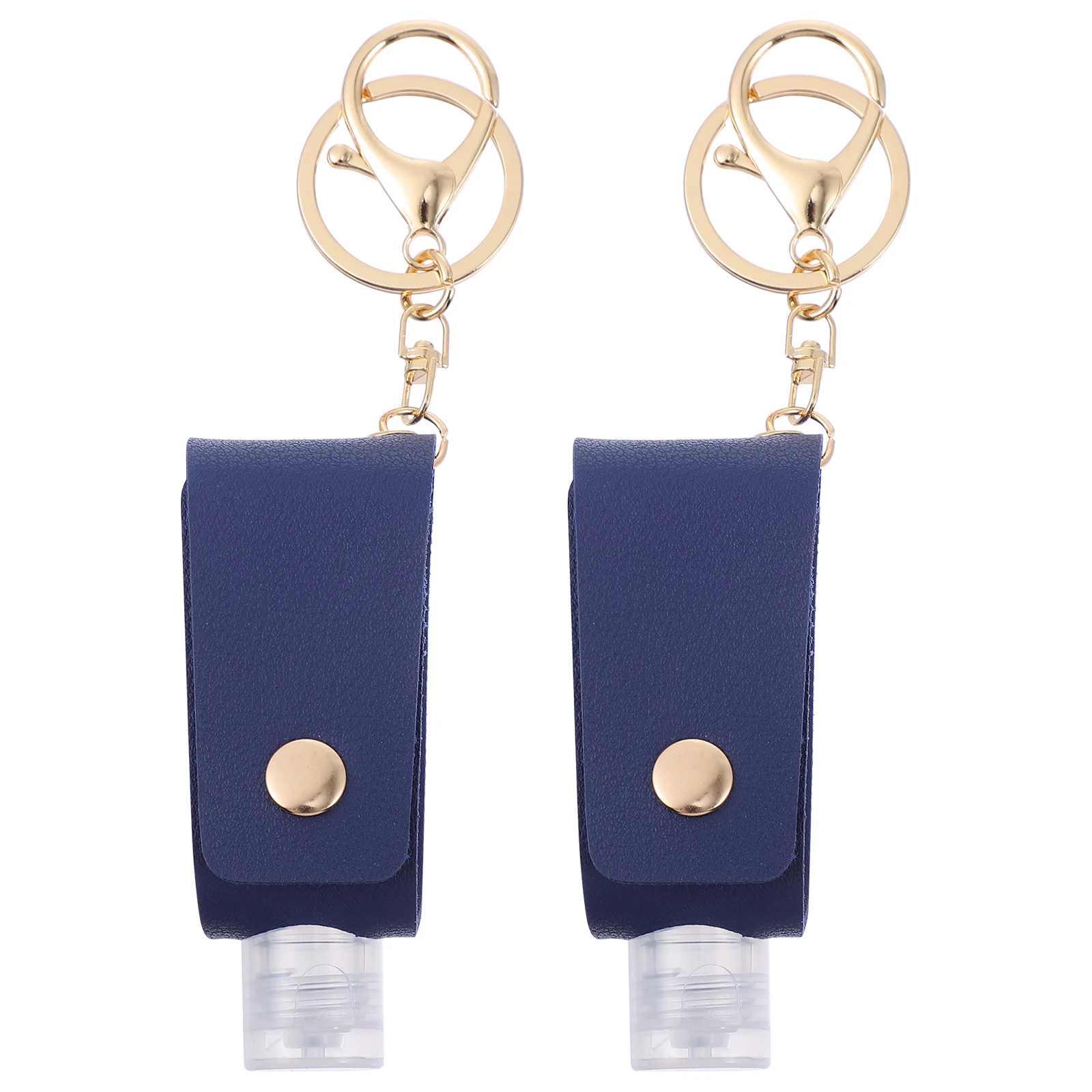 

Hand Keychain 2 Sets Travel Bottle Covers Holder PP Bottles Lotion Portable Refillable Essential Oil Kids Hygiene
