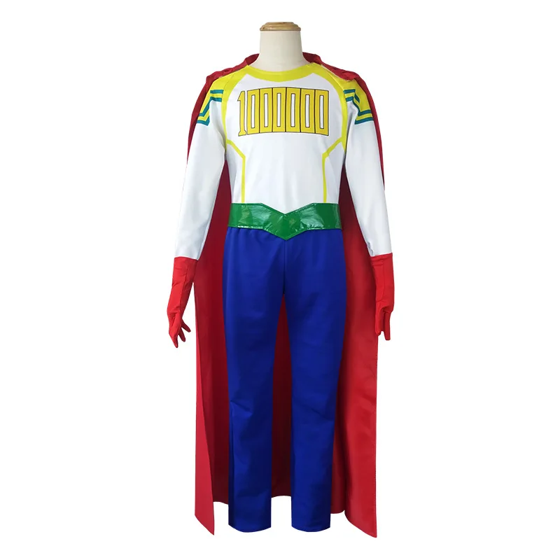 My Hero Academia Anime Lemillion Cosplay Costume BIG 3 Uniform Full Suit Halloween Role Play Men Hero Outfit Superman Clothes