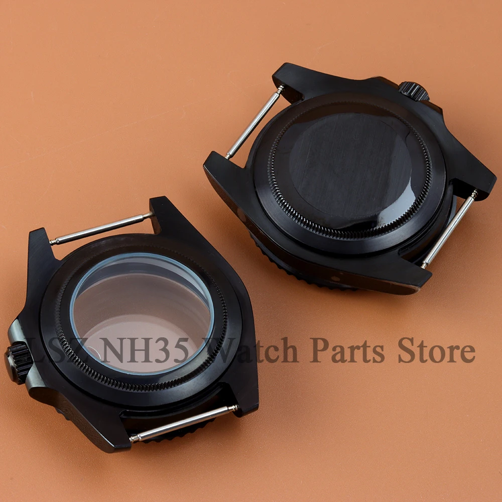 ل الغواصة GMT حالة 40 مللي متر nh35 316L الفولاذ المقاوم للصدأ ساعة تناسب Seiko NH34 NH35 NH36 NH38 حركة 28.5 مللي متر ساعة الطلب أجزاء