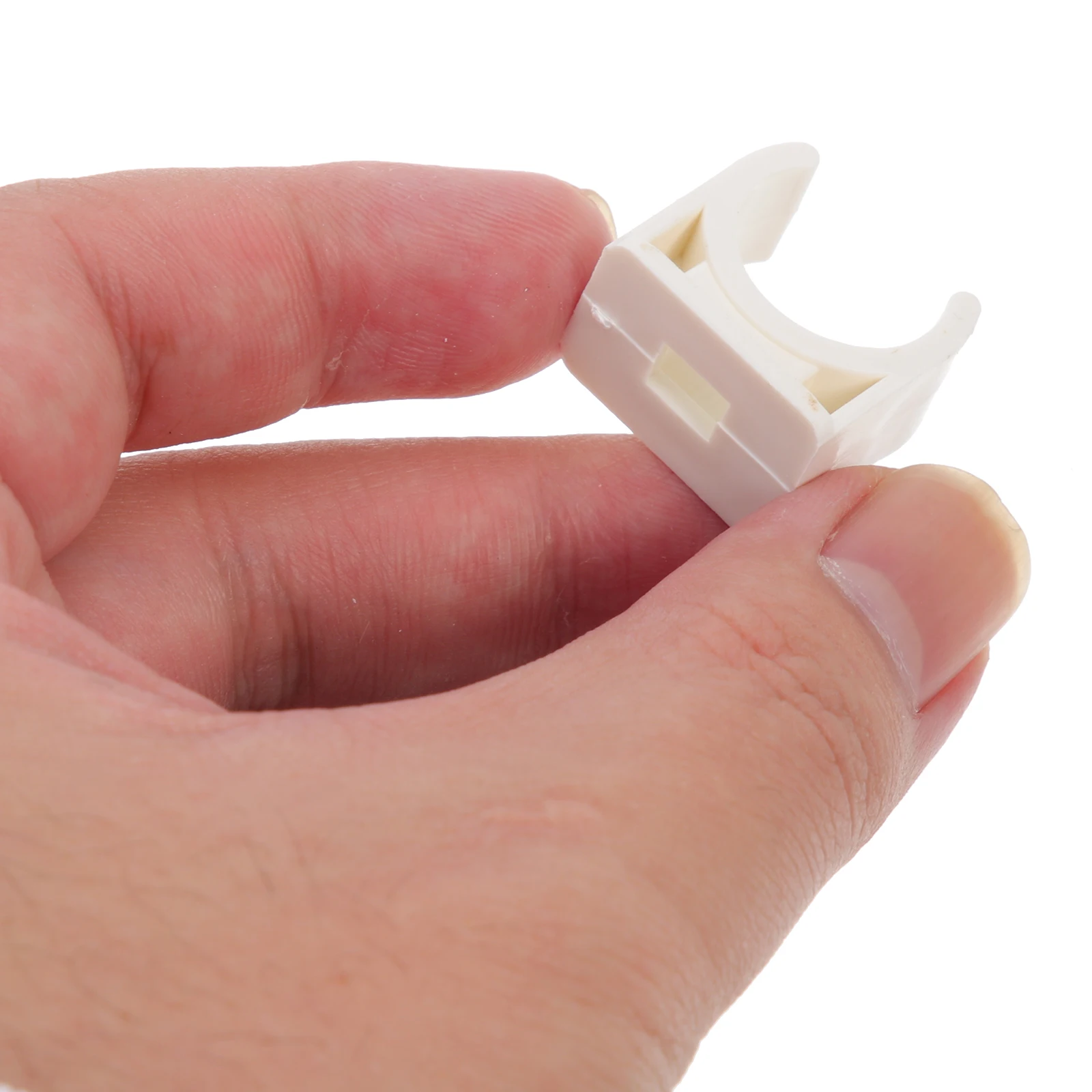 

50pcs U Shape Pipe Clamp Riding Horse Bracket Small Mount Clamps Tubing Clip PVC Band Corrosion Resistant Hose Fixing