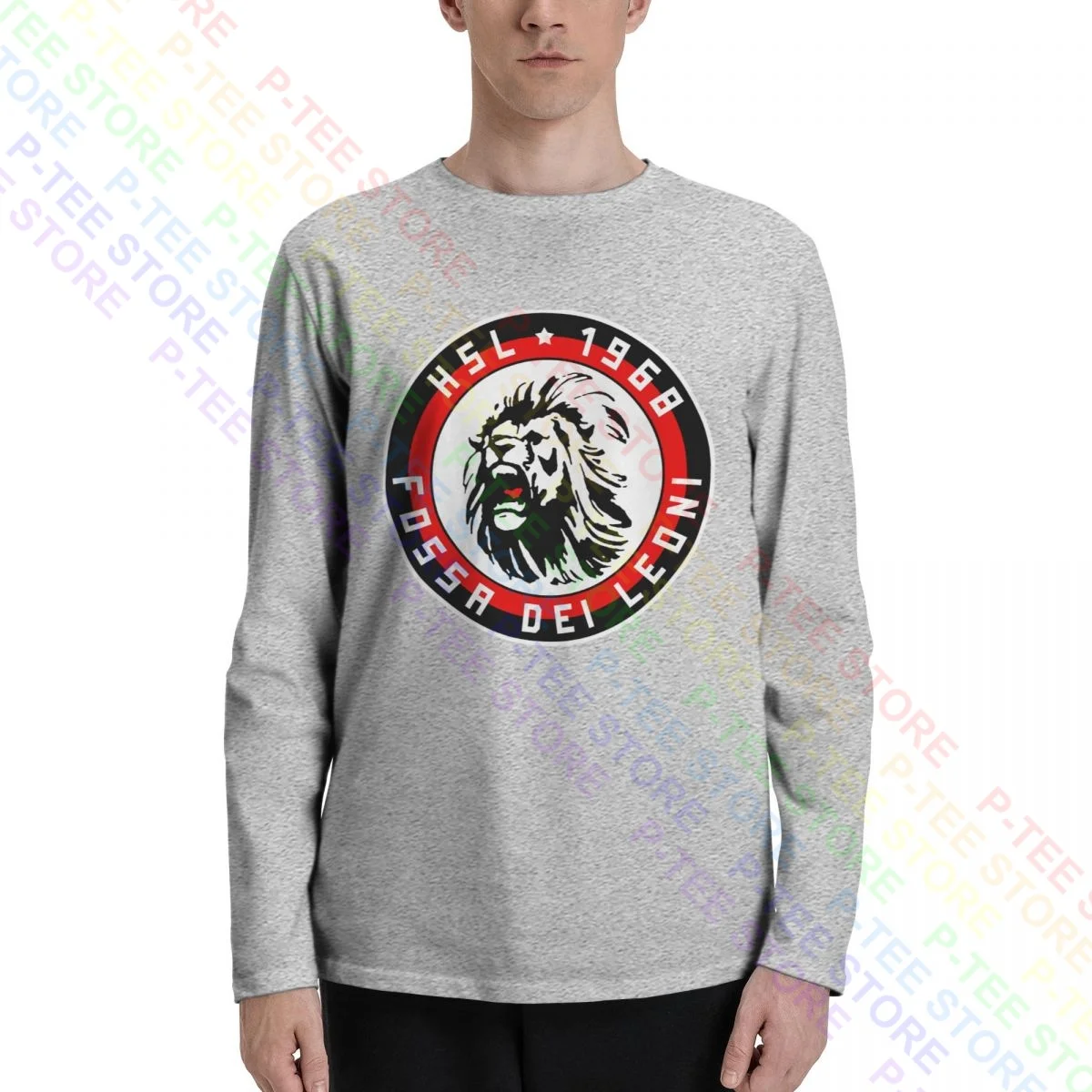 Ultras Milan Curva Sud Fossa Dei Leoni Long Sleeve T-Shirts T-shirt Tee Rare Daily Novelty High Quality