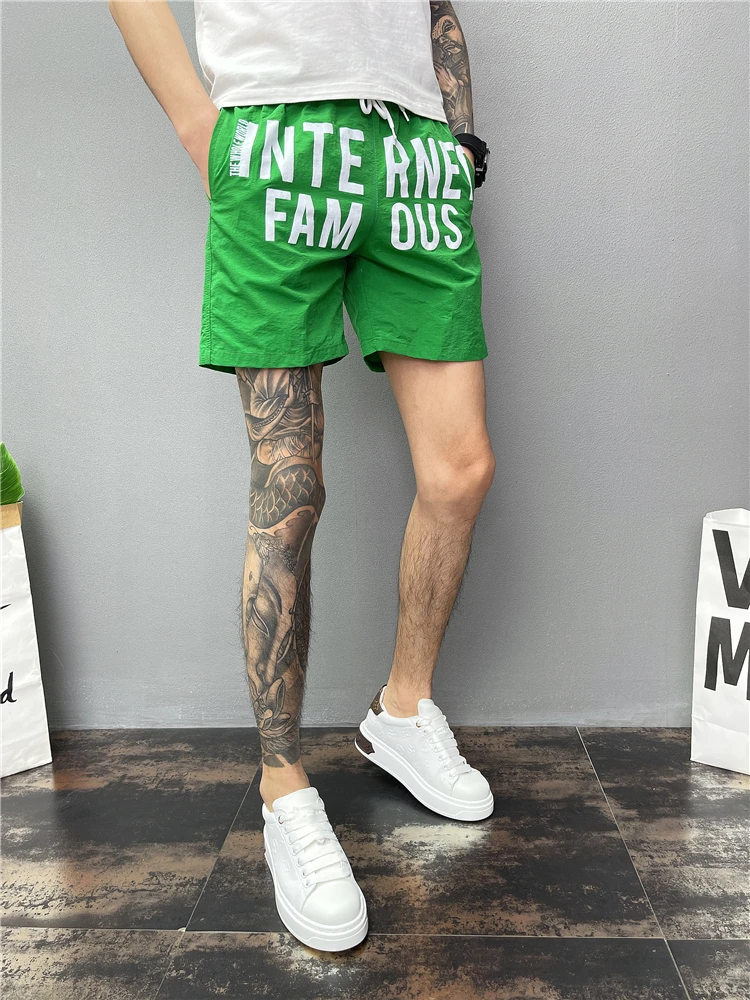 

Мужские летние повседневные шорты: тонкие, быстросохнущие, для пляжа и активного отдыха, легкие, удобные, дышащие, с принтом, прямого кроя.