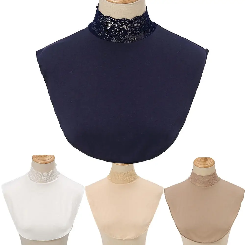 

Fashion High Collars Fake Collar Detachable Elastic False Collar Warmer Solid Color Bottom Decoration Collar Women