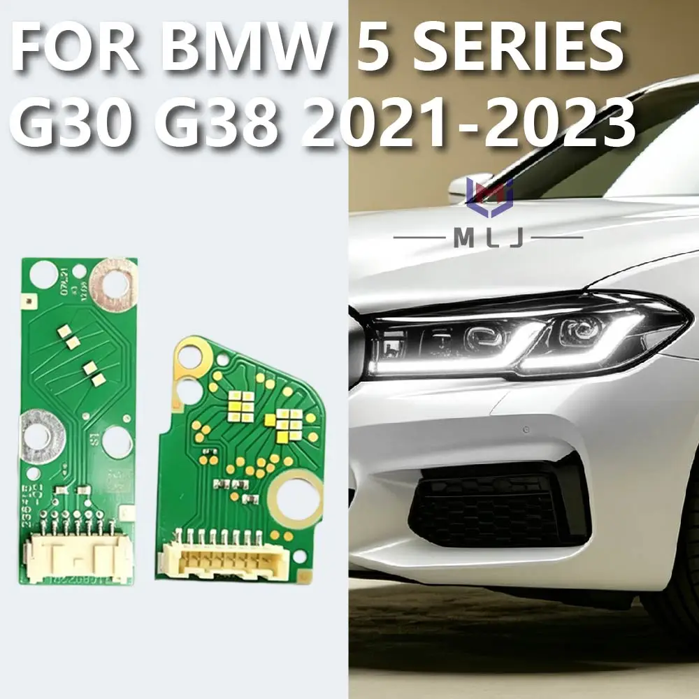 For BMW 5 Series G30 G38 LCI 2021‑2023 Headlight Parts White Yellow Adaptive LED DRL Source Chip PCB Board Daytime Running Light