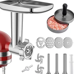 Metal Food Grinder Attachment for KitchenAid Stand Mixers Meat Grinder, Sausage Stuffer, Great Attachment for KitchenAid 2024