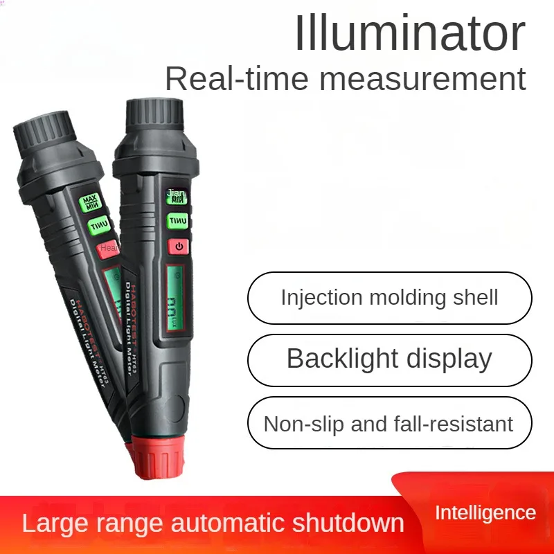 Mini Digital Lux Medidor, Display LCD, Testes Ambientais, Iluminômetro, Handheld Photometerka, Radiômetro UV, HT-63