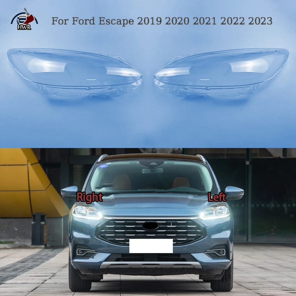 

For Ford Escape 2019 2020 2021 2022 2023 Headlight Cover Car Front Lens Glass Headlamp Shell Transparent Lampshade Auto Case
