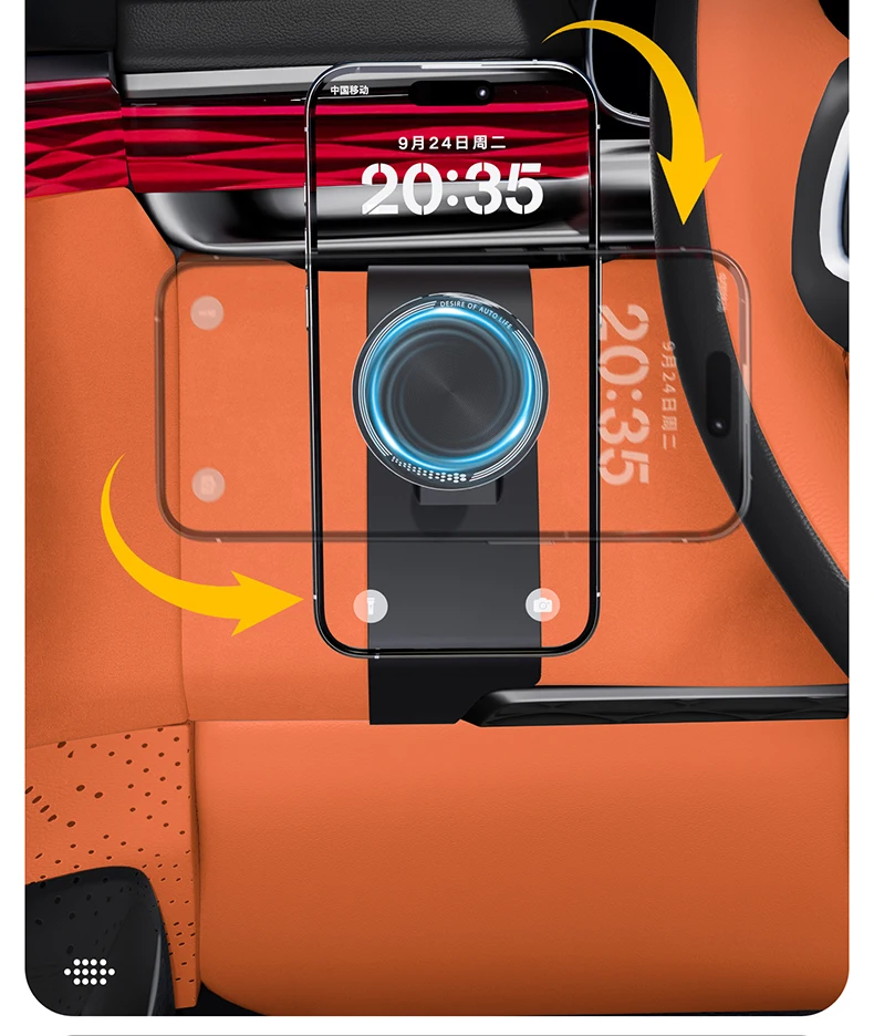 Für ZEEKR 7X 2026 2025 Fahrerseitiger Telefonhalter Alle Modelle Magnetischer Clip-On-Telefonhalter Auto-Innenzubehör – Detail 7